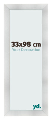 Bilderrahmen 33x98cm Aluminium Gebürstet MDF Pisa Vorne Messe | Yourdecoration.de
