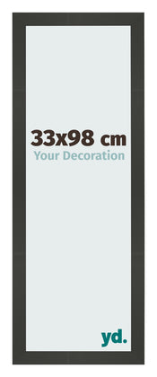 Bilderrahmen 33x98cm Antrazit MDF Bologna Vorne Messe | Yourdecoration.de