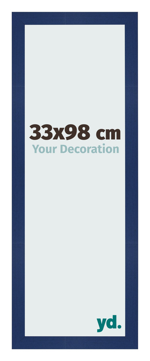 Bilderrahmen 33x98cm Dunkelblau Gewischt MDF Bologna Vorne Messe | Yourdecoration.de