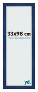 Bilderrahmen 33x98cm Dunkelblau Gewischt MDF Bologna Vorne Messe | Yourdecoration.de
