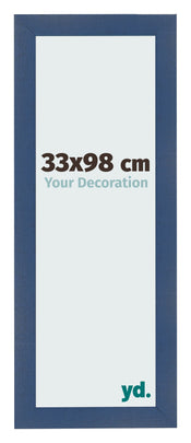 Bilderrahmen 33x98cm Dunkelblau Gewischt MDF Pisa Vorne Messe | Yourdecoration.de