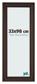 Bilderrahmen 33x98cm Eiche Dunkel MDF Lazio Vorne Messe | Yourdecoration.de