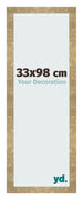 Bilderrahmen 33x98cm Gold Antik MDF Bologna Vorne Messe | Yourdecoration.de