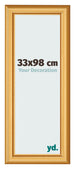Bilderrahmen 33x98cm Gold Matt MDF Lazio Vorne Messe | Yourdecoration.de