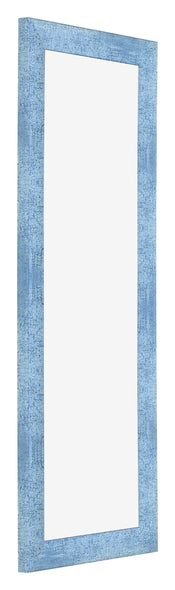 Bilderrahmen 33x98cm Hellblau Gewischt MDF Pisa Vorne Schrag | Yourdecoration.de