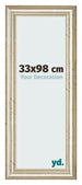 Bilderrahmen 33x98cm Metallglanz MDF Lazio Vorne Messe | Yourdecoration.de