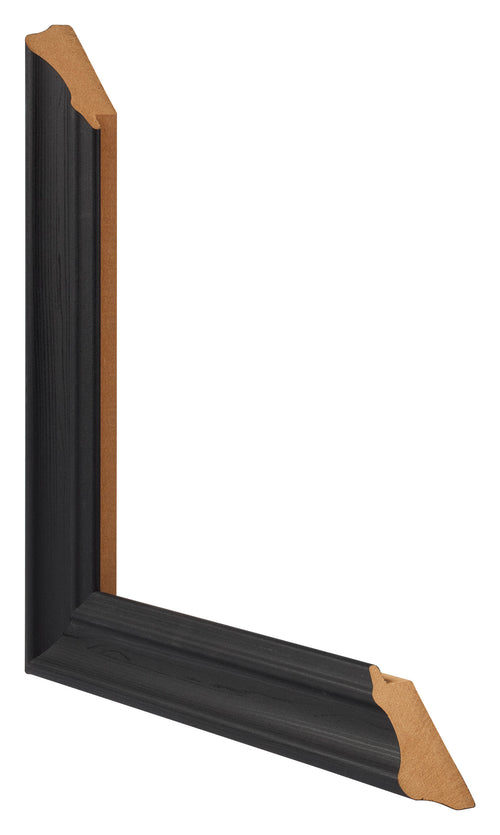 Bilderrahmen 33x98cm Schwarz Gemasert MDF Lazio Detail Querschnitte | Yourdecoration.de