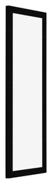 Bilderrahmen 33x98cm Schwarz Hochglanz MDF Bologna Vorne Schrag | Yourdecoration.de