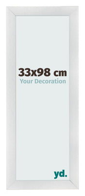 Bilderrahmen 33x98cm Silber Schwarz Gewischt MDF Pisa Vorne Messe | Yourdecoration.de