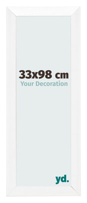 Bilderrahmen 33x98cm Weiß Vintage MDF Pisa Vorne Messe | Yourdecoration.de