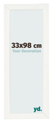 Bilderrahmen 33x98cm Weiß Vintage MDF Pisa Vorne Messe | Yourdecoration.de