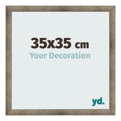 Bilderrahmen 35x35 cm Metall Vintage MDF Bologna Vorne Messe | Yourdecoration.de