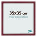 Bilderrahmen 35x35 cm Weinrot Gewischt MDF Bologna Vorne Messe | Yourdecoration.de