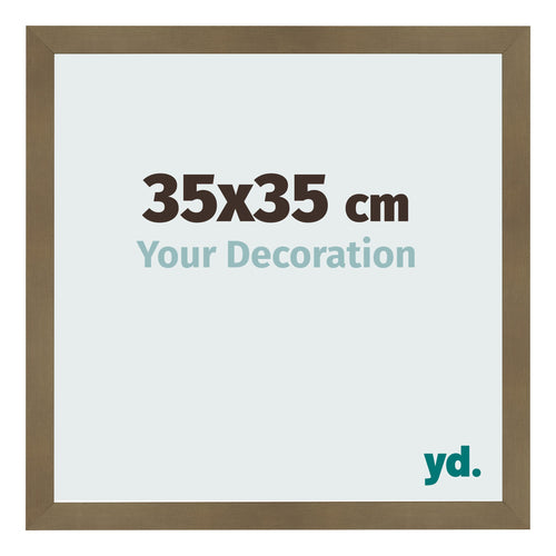 Bilderrahmen 35x35cm Bronze Dekor MDF Bologna Vorne Messe | Yourdecoration.de