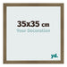Bilderrahmen 35x35cm Bronze Dekor MDF Bologna Vorne Messe | Yourdecoration.de