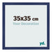 Bilderrahmen 35x35cm Dunkelblau Gewischt MDF Bologna Vorne Messe | Yourdecoration.de