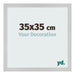 Bilderrahmen 35x35cm Edelstahl MDF Bologna Vorne Messe | Yourdecoration.de