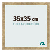 Bilderrahmen 35x35cm Gold Antik MDF Bologna Vorne Messe | Yourdecoration.de