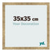 Bilderrahmen 35x35cm Gold Antik MDF Bologna Vorne Messe | Yourdecoration.de