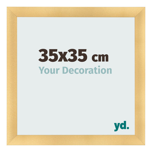 Bilderrahmen 35x35cm Gold Vintage MDF Pisa Vorne Messe | Yourdecoration.de