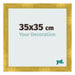 Bilderrahmen 35x35cm Gold Vintage MDF Pisa Vorne Messe | Yourdecoration.de