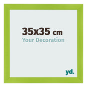 Bilderrahmen 35x35cm Grün MDF Pisa Vorne Messe | Yourdecoration.de