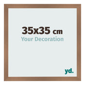 Bilderrahmen 35x35cm Kupfer Dekor MDF Bologna Vorne Messe | Yourdecoration.de
