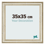 Bilderrahmen 35x35cm Metallglanz MDF Lazio Vorne Messe | Yourdecoration.de