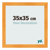 Bilderrahmen 35x35cm Orange MDF Pisa Vorne Messe | Yourdecoration.de