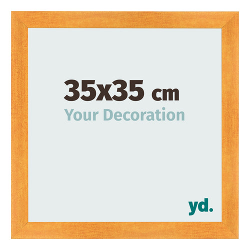 Bilderrahmen 35x35cm Orange MDF Pisa Vorne Messe | Yourdecoration.de
