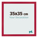 Bilderrahmen 35x35cm Rot MDF Bologna Vorne Messe | Yourdecoration.de