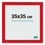 Bilderrahmen 35x35cm Rot MDF Pisa Vorne Messe | Yourdecoration.de
