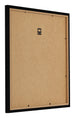 Bilderrahmen 35x35cm Schwarz Hochglanz MDF Bologna Ruckseite Schrag | Yourdecoration.de