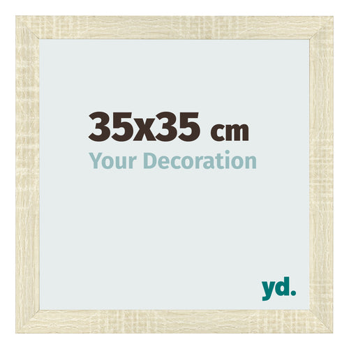 Bilderrahmen 35x35cm Sonoma Eiche MDF Pisa Vorne Messe | Yourdecoration.de