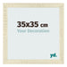 Bilderrahmen 35x35cm Sonoma Eiche MDF Pisa Vorne Messe | Yourdecoration.de