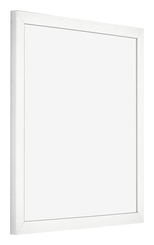 Bilderrahmen 35x35cm Weiss Hochglanz MDF Bologna Vorne Schrag | Yourdecoration.de