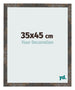 Bilderrahmen 35x45 cm Oxidiertes Metall MDF Bologna Vorne Messe | Yourdecoration.de