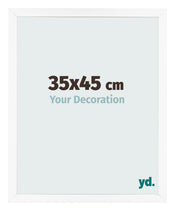 Bilderrahmen 35x45 cm Weiss Matt MDF Bologna Vorne Messe | Yourdecoration.de