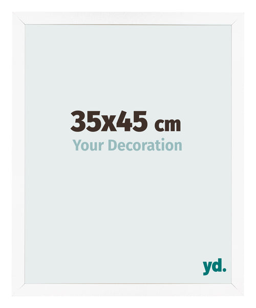 Bilderrahmen 35x45 cm Weiss Matt MDF Bologna Vorne Messe | Yourdecoration.de
