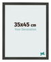 Bilderrahmen 35x45cm Antrazit MDF Bologna Vorne Messe | Yourdecoration.de