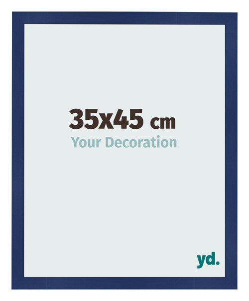 Bilderrahmen 35x45cm Dunkelblau Gewischt MDF Bologna Vorne Messe | Yourdecoration.de