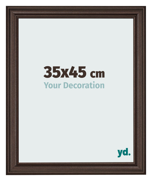 Bilderrahmen 35x45cm Eiche Dunkel MDF Lazio Vorne Messe | Yourdecoration.de