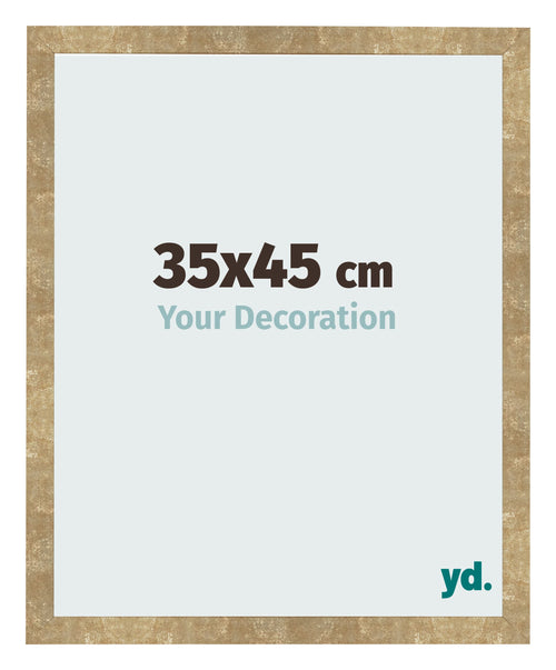 Bilderrahmen 35x45cm Gold Antik MDF Bologna Vorne Messe | Yourdecoration.de