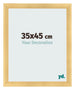 Bilderrahmen 35x45cm Gold Vintage MDF Pisa Vorne Messe | Yourdecoration.de