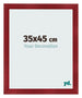 Bilderrahmen 35x45cm Weinrot Gewischt MDF Pisa Vorne Messe | Yourdecoration.de