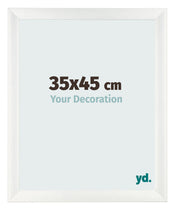 Bilderrahmen 35x45cm Weiß Vintage MDF Pisa Vorne Messe | Yourdecoration.de