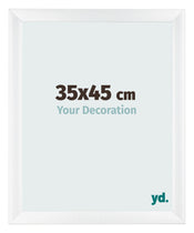 Bilderrahmen 35x45cm Weiß Vintage MDF Pisa Vorne Messe | Yourdecoration.de