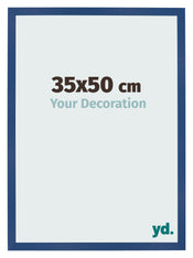 Bilderrahmen 35x50 cm Dunkelblau MDF Bologna Vorne Messe | Yourdecoration.de