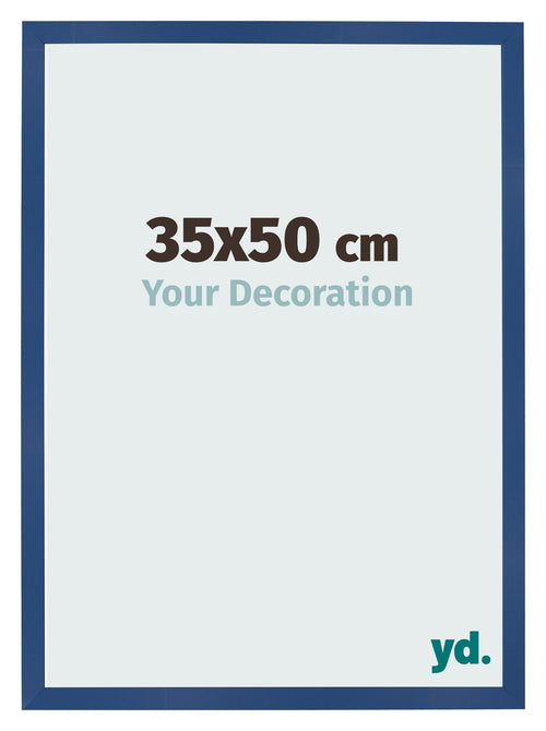 Bilderrahmen 35x50 cm Dunkelblau MDF Bologna Vorne Messe | Yourdecoration.de
