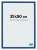 Bilderrahmen 35x50 cm Dunkelblau MDF Bologna Vorne Messe | Yourdecoration.de